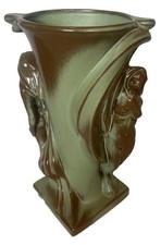 Frankoma Art Nouveau Pottery Vase Female Nudes Signed by Designer Gerald Smith picture
