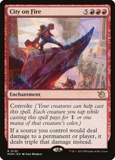 City on Fire ~ March of the Machine [ NM ] [ Magic MTG ] picture