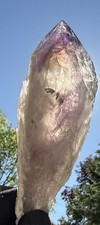  1 LB A+Natural Phantom Brazilian Large Point 7” Amethyst Root Specimen,Minerals picture