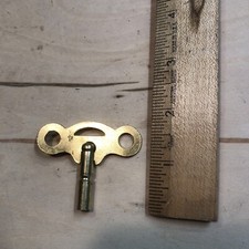 Vintage Antique EN Welch OG weighted Winding Wall Clock Key picture