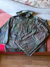 NEW Flecktarn Waterproof Rain Suit Set Jacket Pants 2XL German Camo Wet Weather picture