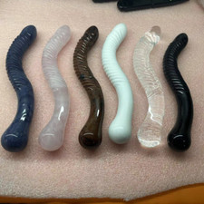 6pc Large Size Natural Mix Quartz Crystal Massage Wand Gemstone Yoni gift picture