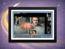 Framed Donovan’s Brain (1953) Lew Ayres vs Brain Lobby Card – Sci-Fi picture