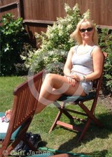 Photo of a Sexy Woman Sam Johnson in  Blue Top & Shorts 750-(PP 229) picture