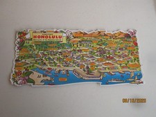 Vintage Postmarked 1961 Downtown Honolulu Postcard - Helbig's Hawaiian Service picture