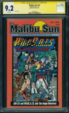 Malibu Sun #15 CGC 9.2 - Signed By Jim Lee Signature 1992 1st Wildcats Q8 119 cm picture