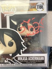 Trina Nishimura Signed Mikasa Ackerman Attack On Titan Funko Pop W JSA Cert picture