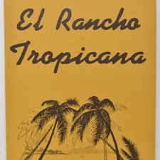1979 El Rancho Tropicana Cocktail Lounge Restaurant Menu Santa Rosa Sonoma CA picture