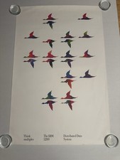 Vintage IBM 5280 Poster Rare Think Multiples 1980 80s picture
