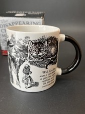 RARE 2015 Disappearing Cheshire Cat Mug Unemployed Philosopher's Guild NEW picture