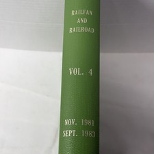 Railfan and Railroad Magazine Bound Volume 4 Nov 1981 - Sept 1983 Carstens Pub picture