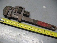 STEELCRAFT FORGED  No. 10  PIPE  WRENCH   VINTAGE  ORIGINAL   WEST  GERMANY  picture