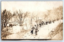 c1910's Indiana Flood Disaster Indianapolis IN RPPC Photo Antique Postcard picture