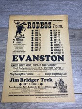 Vintage Rodeo flyer Evanston Wyoming 1950s or 60s picture