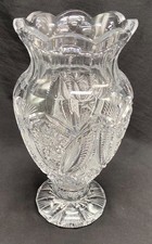 Vintage Large Heavy Crystal Vase (Duncan & Miller?) - 11