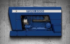 Wow Curved Ford model 8000 Tractor Farm 3D Sign picture