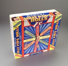 RICK ONLY- Vintage 30's LOLLY POPS ROLLS 1¢ Peppermint Sticks Candy Box picture