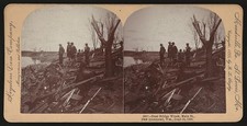 Photo:New Richmond Wisconsin 1899 Steel Bridge Wreck Tornado Ruins Main St picture