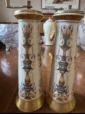 LENOX “LIDO” Tall Salt And Pepper Set, 24k Gold Trim, Antique Rare picture