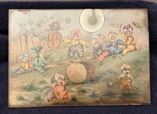 1898 Vintage Little Boy Pansies Easter Print As Found picture