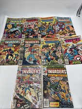 The Invaders Marvel Comics. Lot of 10. Low Grade. 9 14 15 18 19 20 25 32 33 38 picture