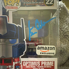 Funko Pop Optimus Prime Transformers Autographed Peter Cullen offers welcome  picture