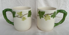 Franciscan Ivy Lot 2 Grandmugs w/ Vine Handle EUC no chips picture