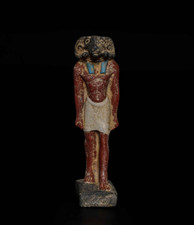 Authentic Ancient Egyptian Antiques Rare God Khnum Statue Authentic BC picture