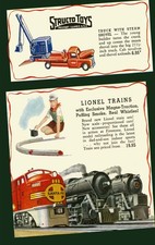 Vintage Toy Ad Poster - Structo Toys & Lionel Trains 🚂🧸 - 24x36” - Hi-Res💎 picture
