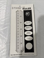 Vintage C-THRU standard/Metric Ruler No. 18  made in usa picture