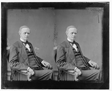 Photo:Lyman Trumbull Illinois Senator 1860s Portrait Stereo Print picture