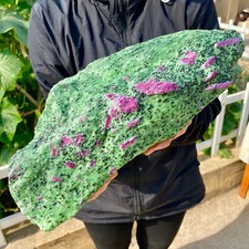 18.4LB Natural green Ruby zoisite (anylite) crystal Chakra Healing Energy picture