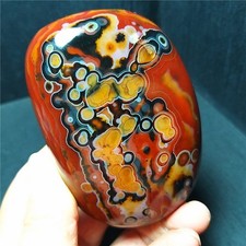 TOP 306G Natural Polished Silk Banded Lace Agate Stone Madagascar Ca531 picture
