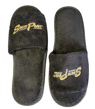 New South Point Hotel & Casino Soft Unisex Black Slippers Size US Men 10 picture