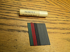 Vintage Norma Quality Pencil Leads No. 4  12 Black - 4 Red - 4 Blue - 4 Green picture