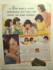 Vintage Print Ad 1937 Palmolive Beauty Soap Dionne Quins Dr. Dafoe Babies picture