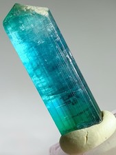 Large Pricey Beautiful Blue Green Tourmaline Crystal Raw Rough Natural Specimen picture