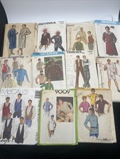 Lot Of 11 Vintage 1950s-70s Mens’s Sewing Patterns Simplicity, McCall, Butterick picture