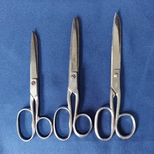 Vintage 40s-50s Cattaraugus, Keen Kutter, German Scissors Lot of 3 6in 7in 7in picture