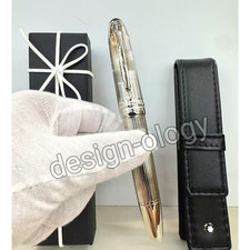 MONTBLANC Meisterstück 149 Silver Pinstripe Solitaire Fountain Pen w/ Box picture