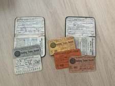 Vintage 1928-1933 NYC Labor Union Ephemera Lot Carpenters Brotherhood Cards picture
