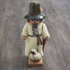 Vintage Steinbach Nutcracker Shepherd with a Sheep Germany Authentic 16