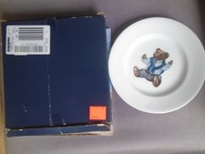 1992 VINTAGE RALPH LAUREN WEDGWOOD PREPPY POLO BEAR DESSERT PLATE BOX picture