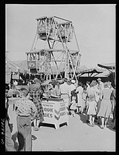 El Centro California Imperial County Fair Midway Ferris Wheel 1942 FSA picture