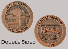 H‑D Electric Cooperative 2019 Annual Meeting Dedication Challenge Coin  J#31 picture
