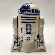 Vintage 1977 20th Century Fox Star Wars Ceramic R2D2 Coin Bank with Plug Rare picture
