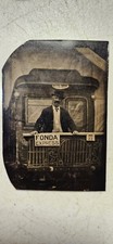 FJ&G Trolley Railcar TinType Photo No 23 Fonda Express Fonda Johnstown & Glovers picture