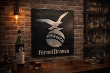 Fernet Branca Metal Sign – Hand Cast Aluminum Relief Wall Art 20x24 picture