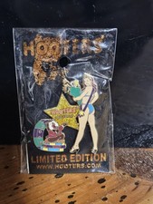 Hooters Enamel Pin Hat Lapel Lanyard Sexy Pinup Girl Las Vegas 2006 picture