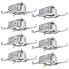 8-Pack 6 Inch Shallow New Construction Recessed Lighting Housing picture